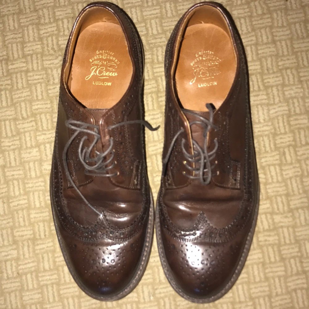 J.Crew Ludlow Longwing Oxfords